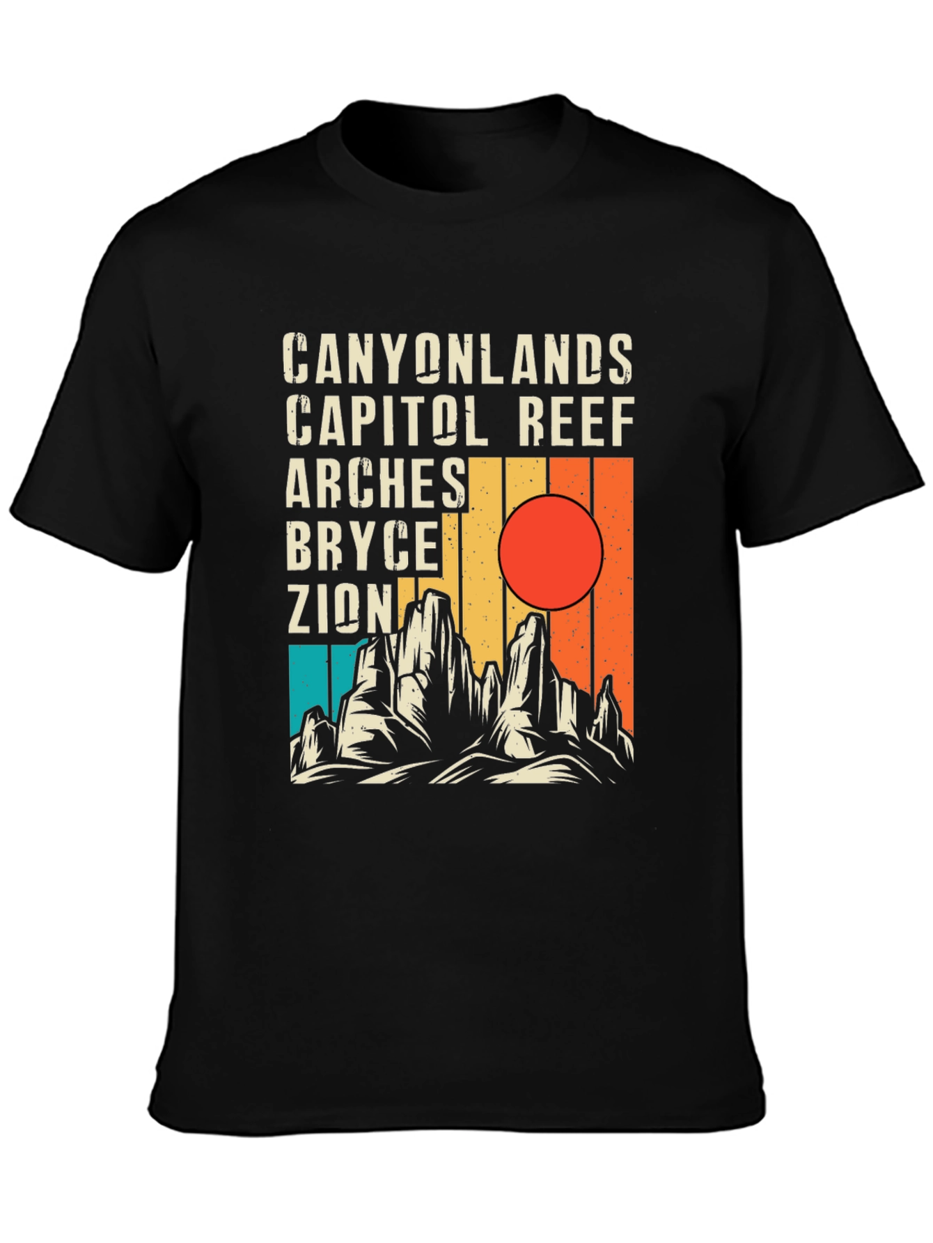 National Park Graphic Tee - Canyonlands Zion Arches