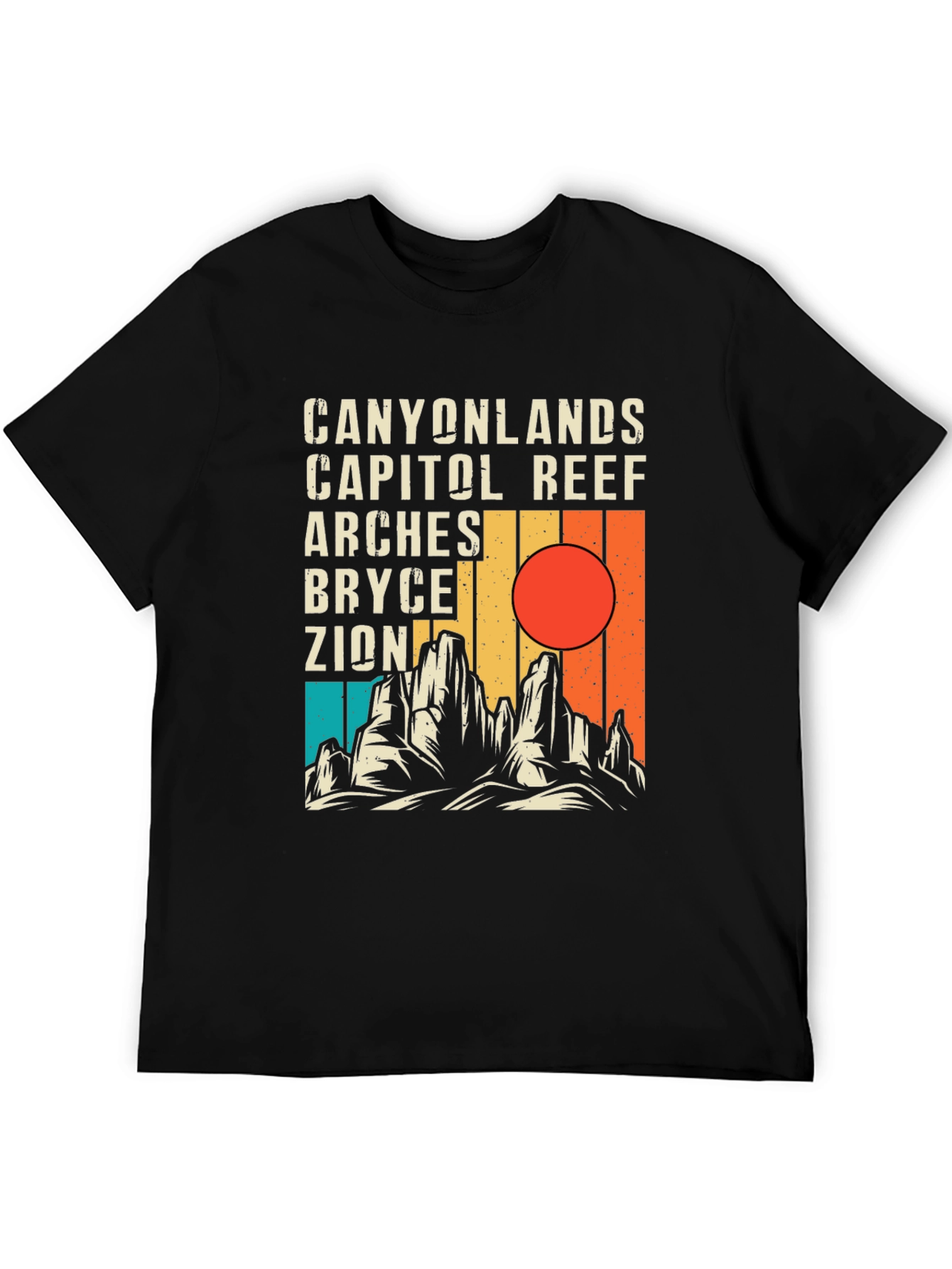 National Park Graphic Tee - Canyonlands Zion Arches