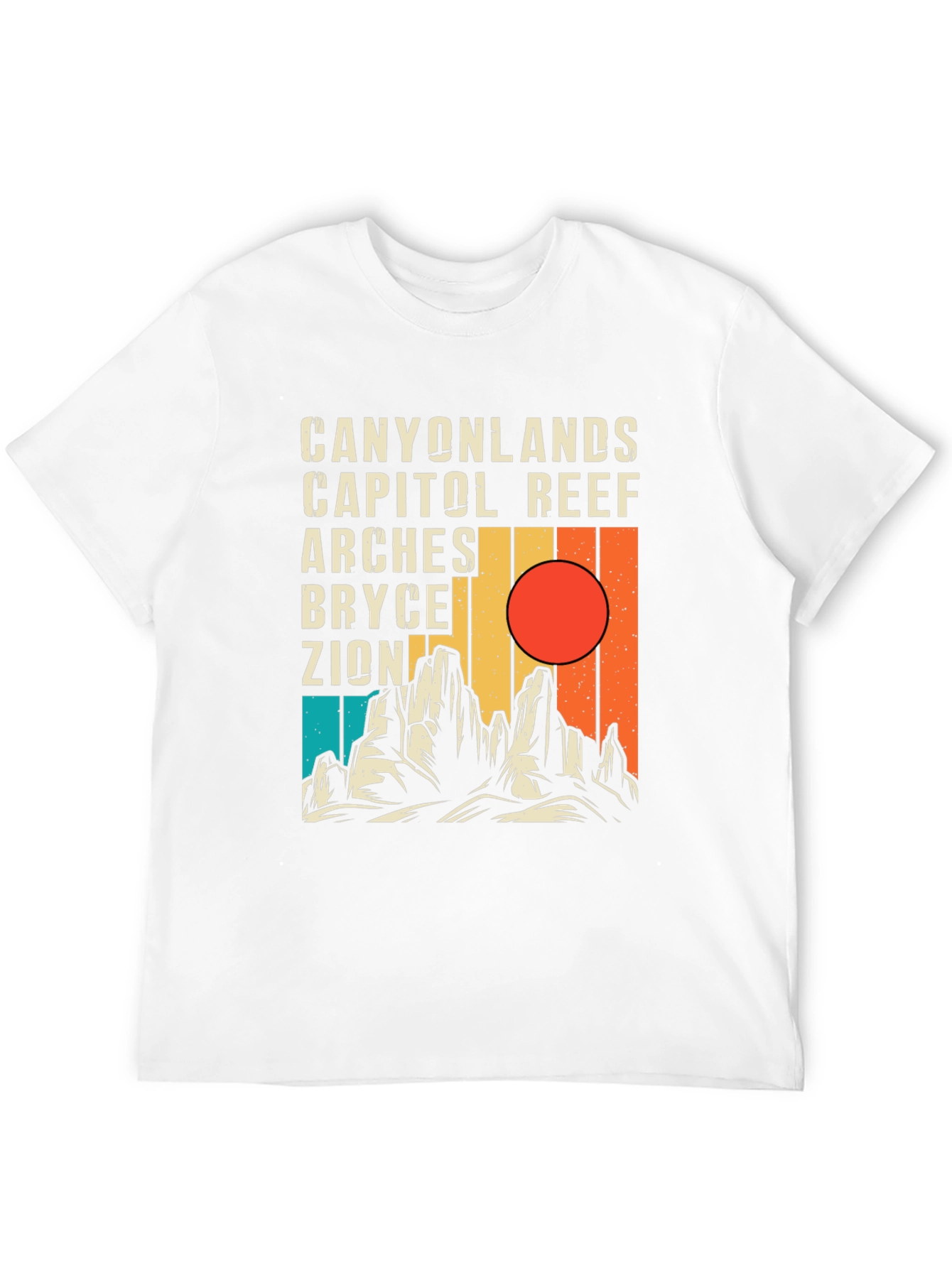 National Park Graphic Tee - Canyonlands Zion Arches