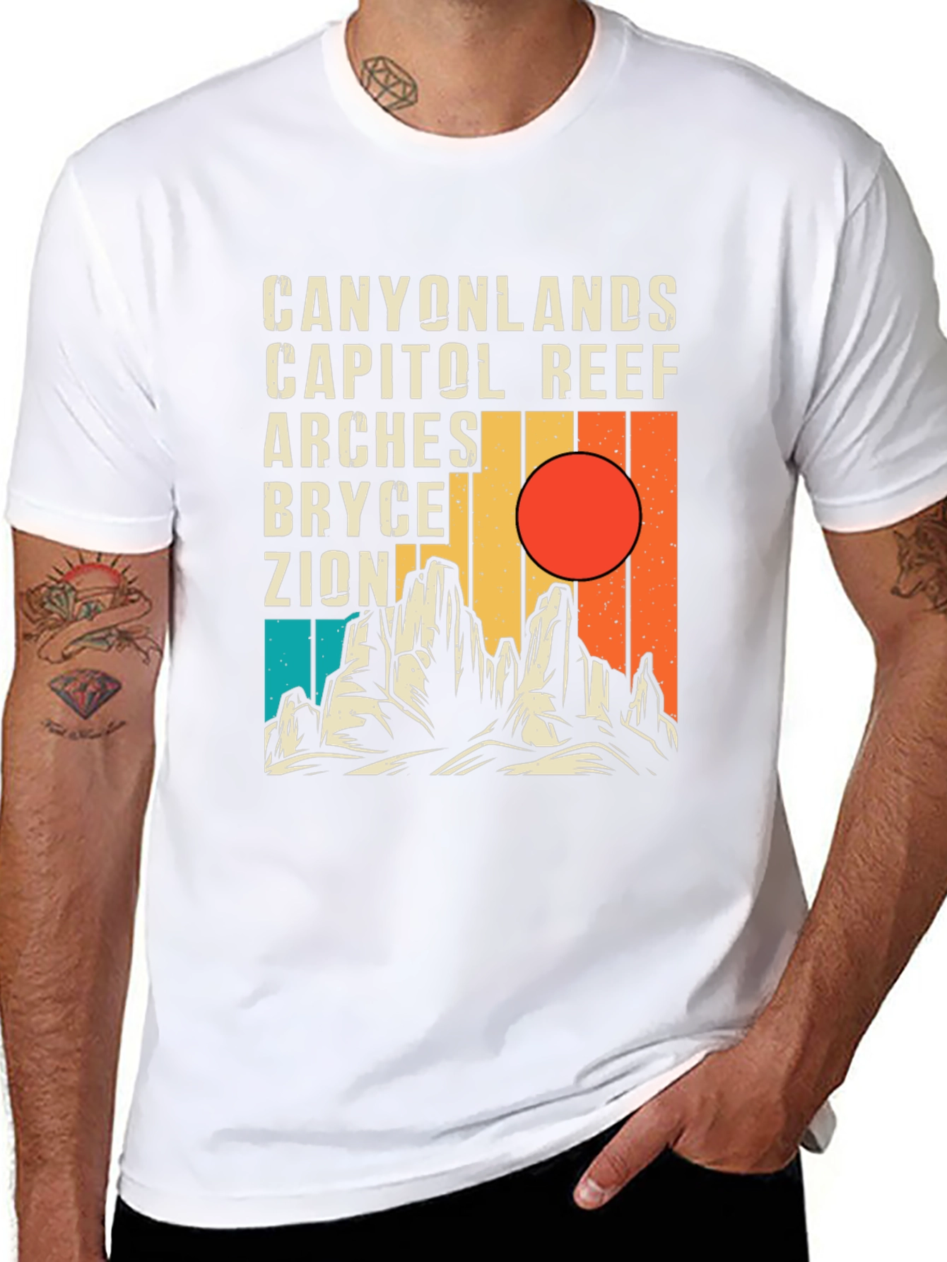 National Park Graphic Tee - Canyonlands Zion Arches