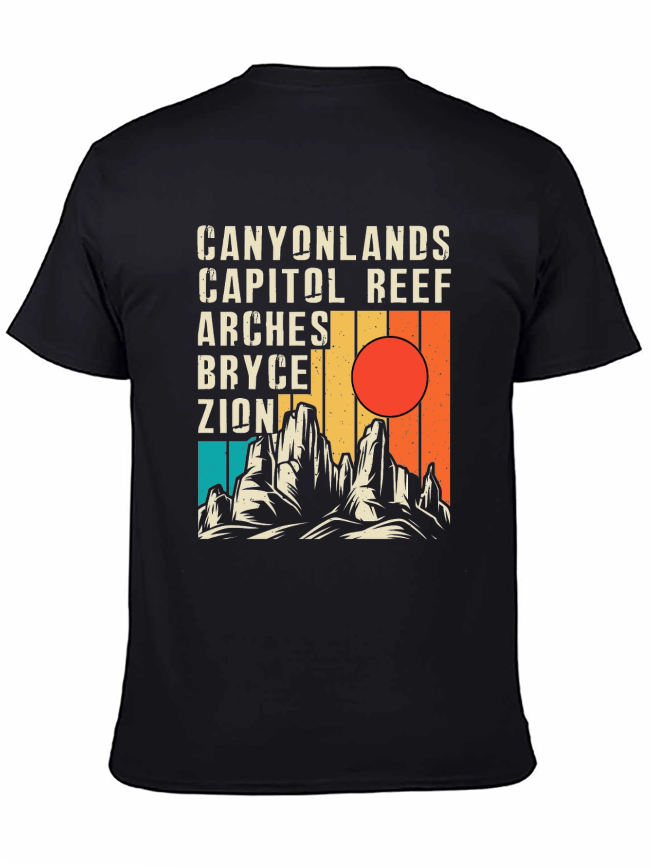 National Park Graphic Tee - Canyonlands Zion Arches