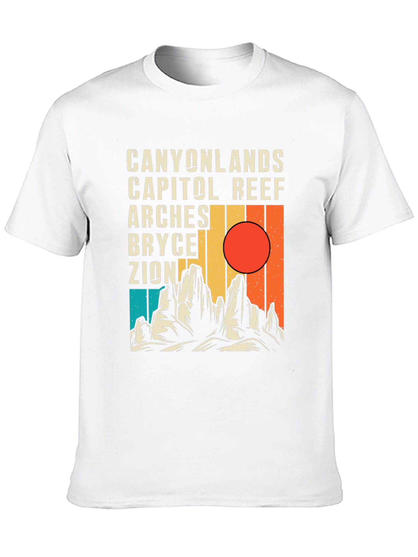 National Park Graphic Tee - Canyonlands Zion Arches