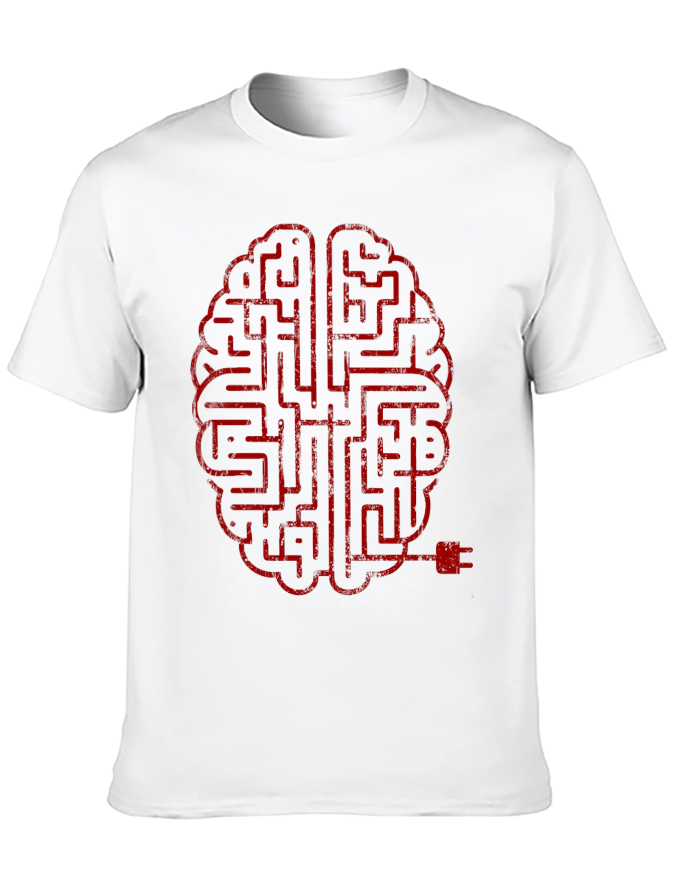 Brain Maze T-Shirt - Mens Crew Neck