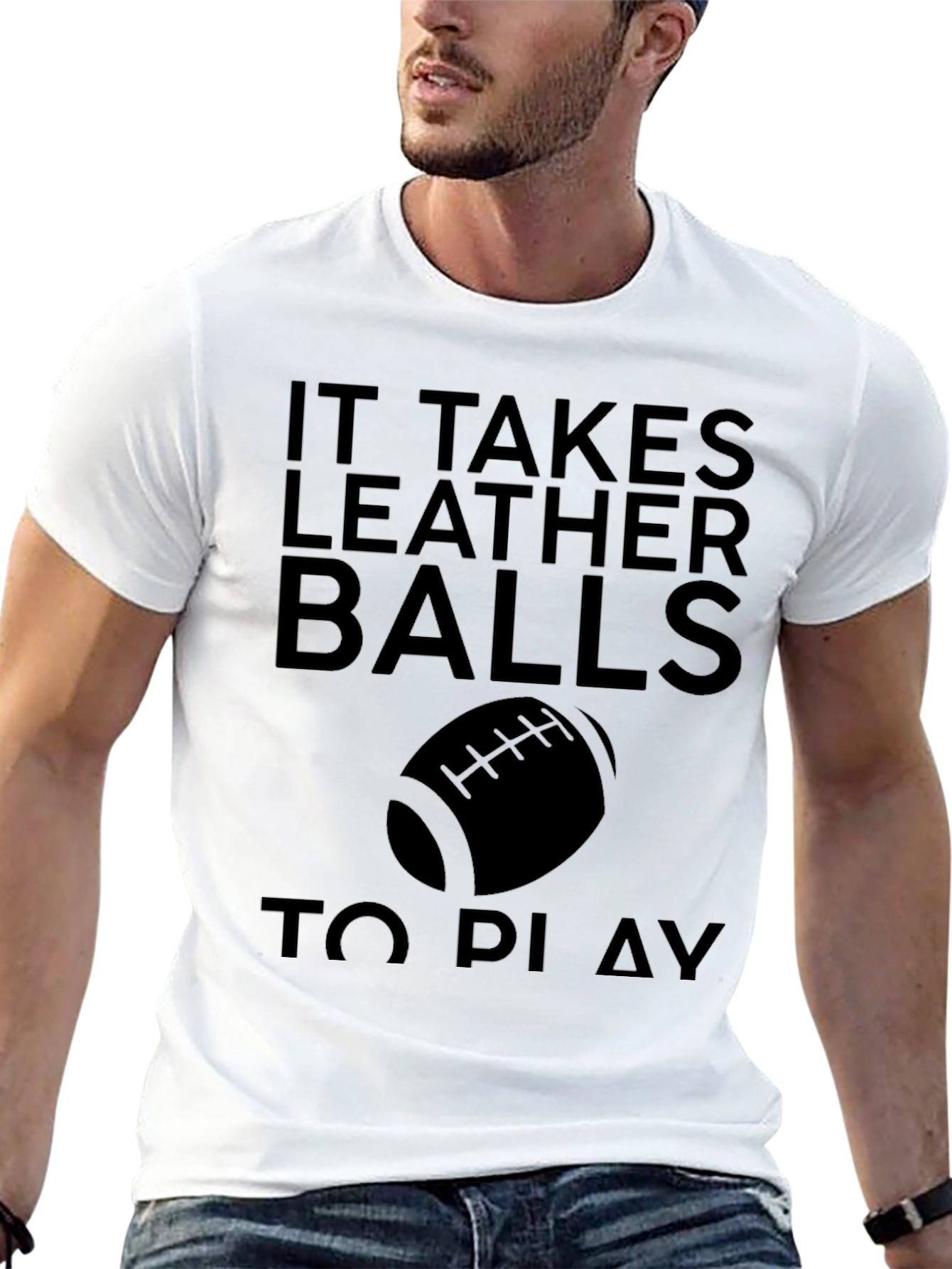 Leather Balls Funny Football T-Shirt
