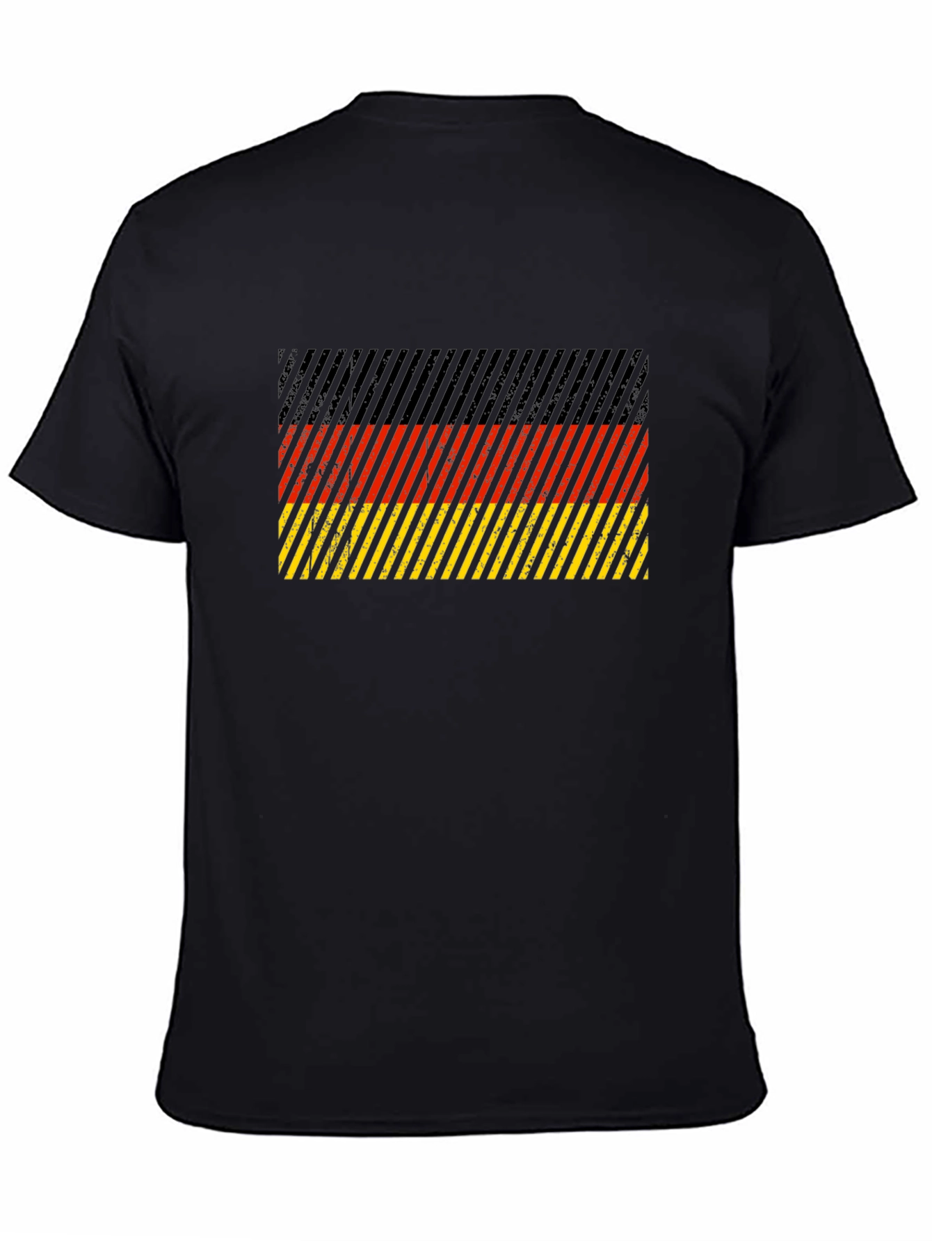 German Flag Striped Graphic T-Shirt