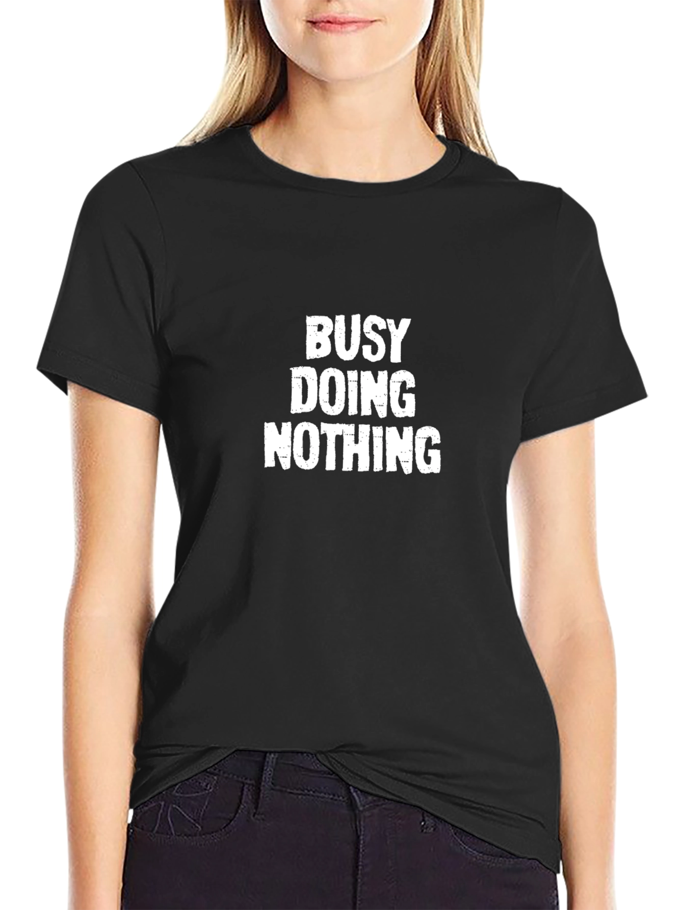 Busy Doing Nothing Graphic T-Shirt