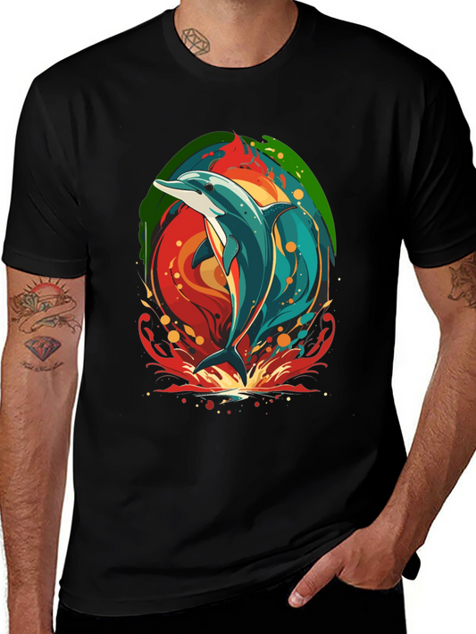 Dolphin Graphic Tee - Vibrant & Stylish