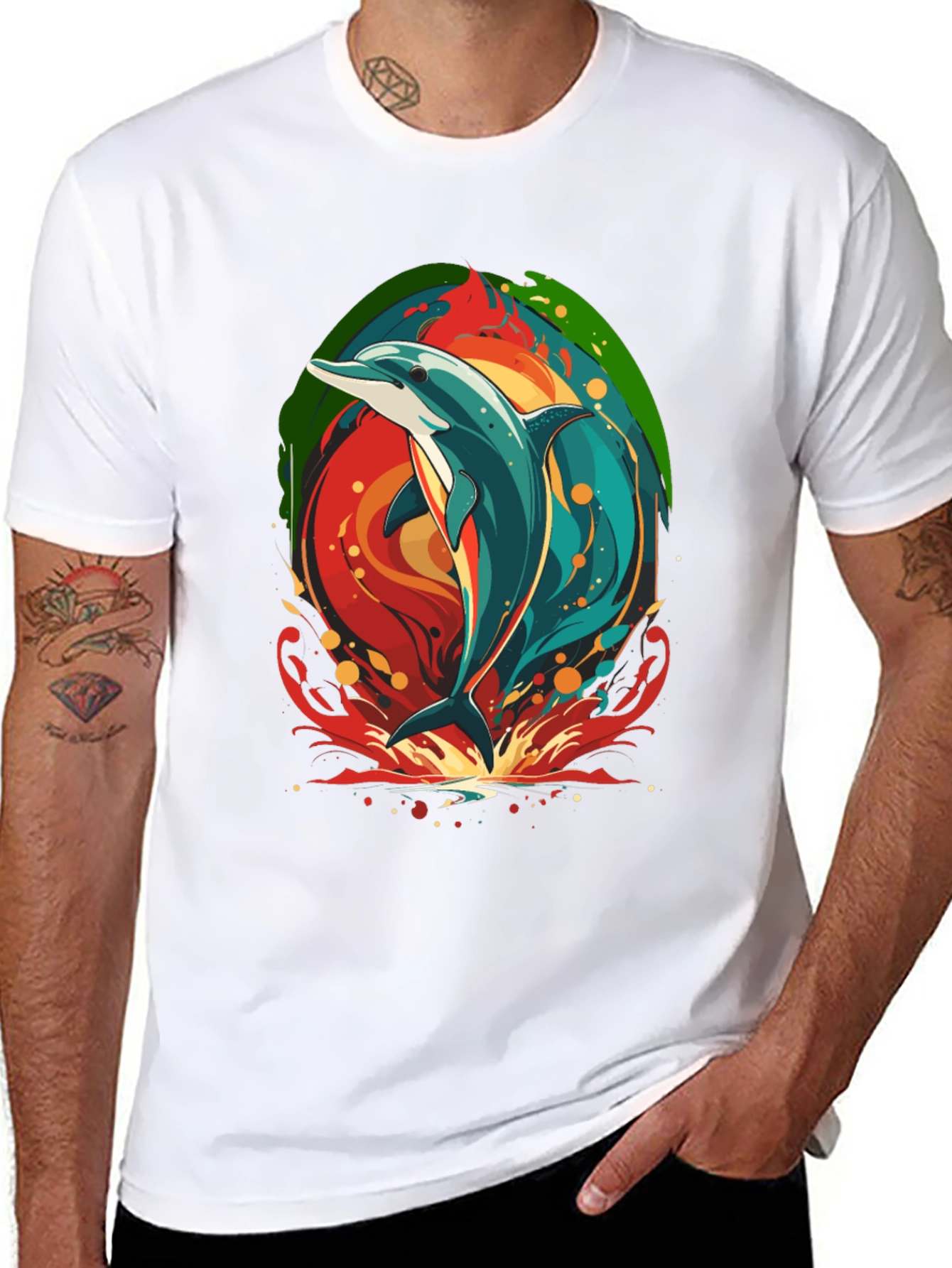 Dolphin Graphic Tee - Vibrant & Stylish