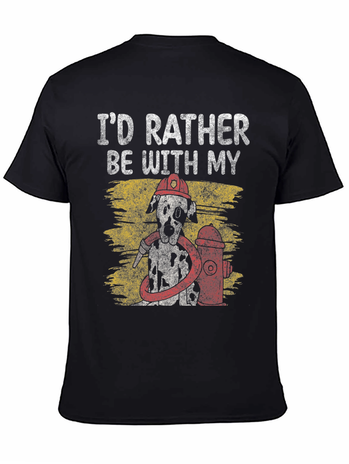 Firefighter Dalmatian Dog T-Shirt