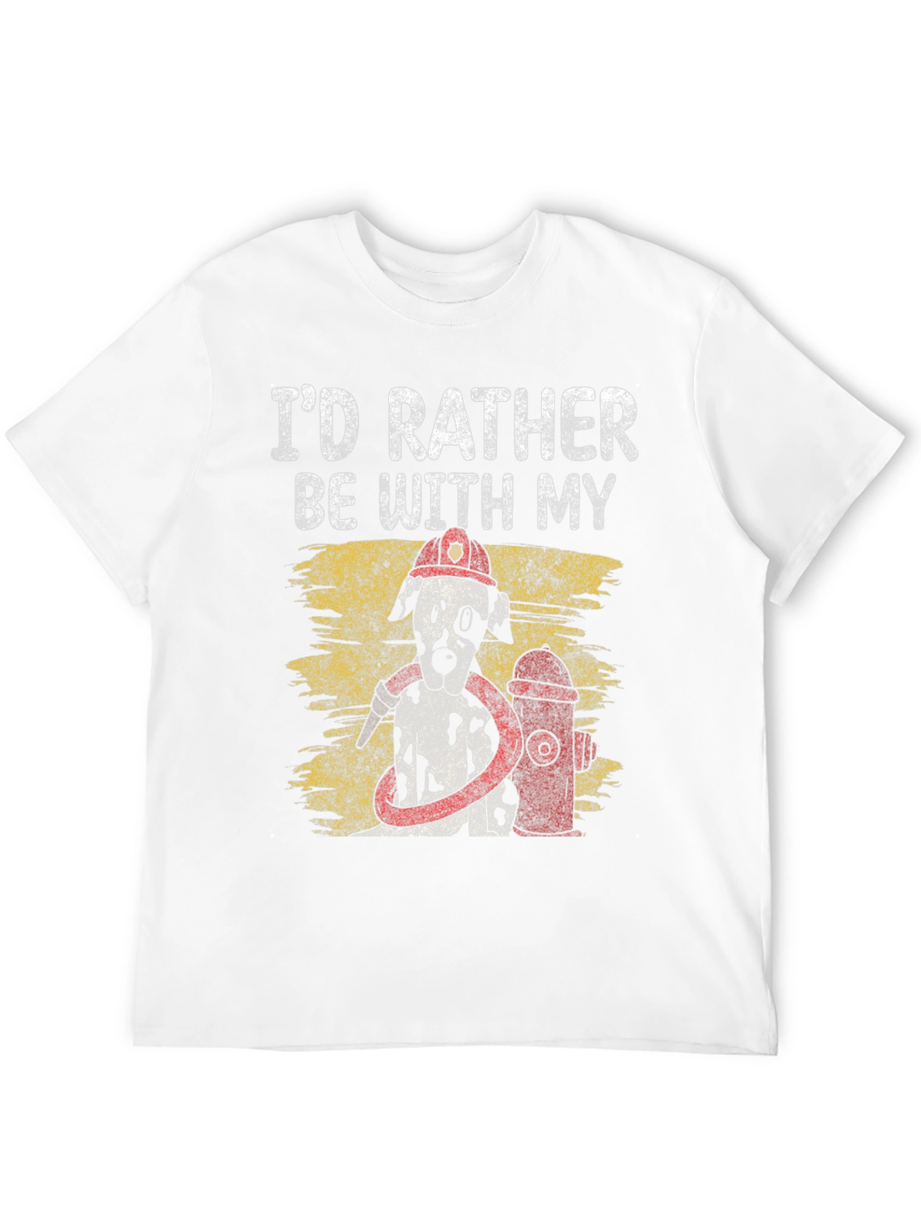 Firefighter Dalmatian Dog T-Shirt