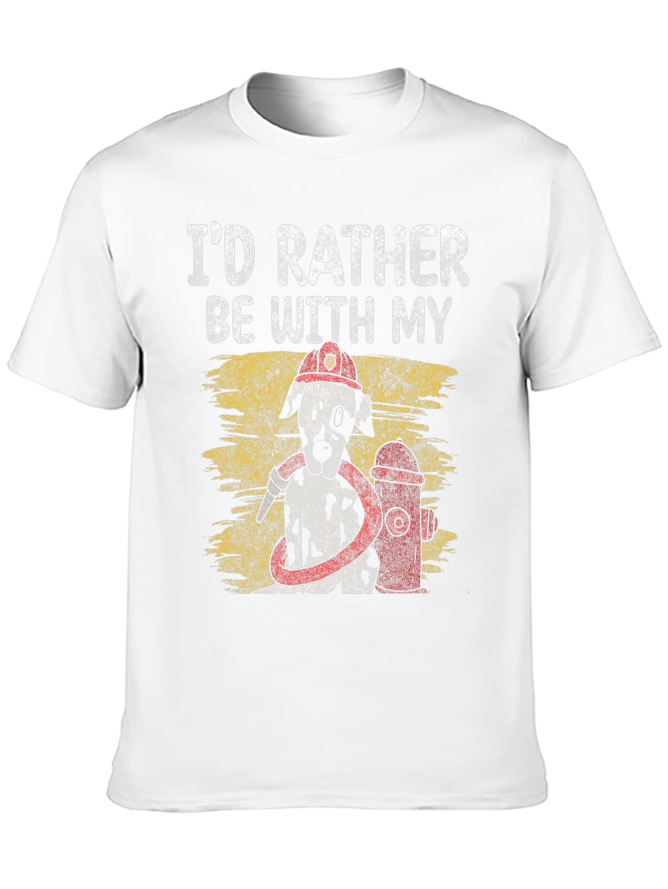 Firefighter Dalmatian Dog T-Shirt