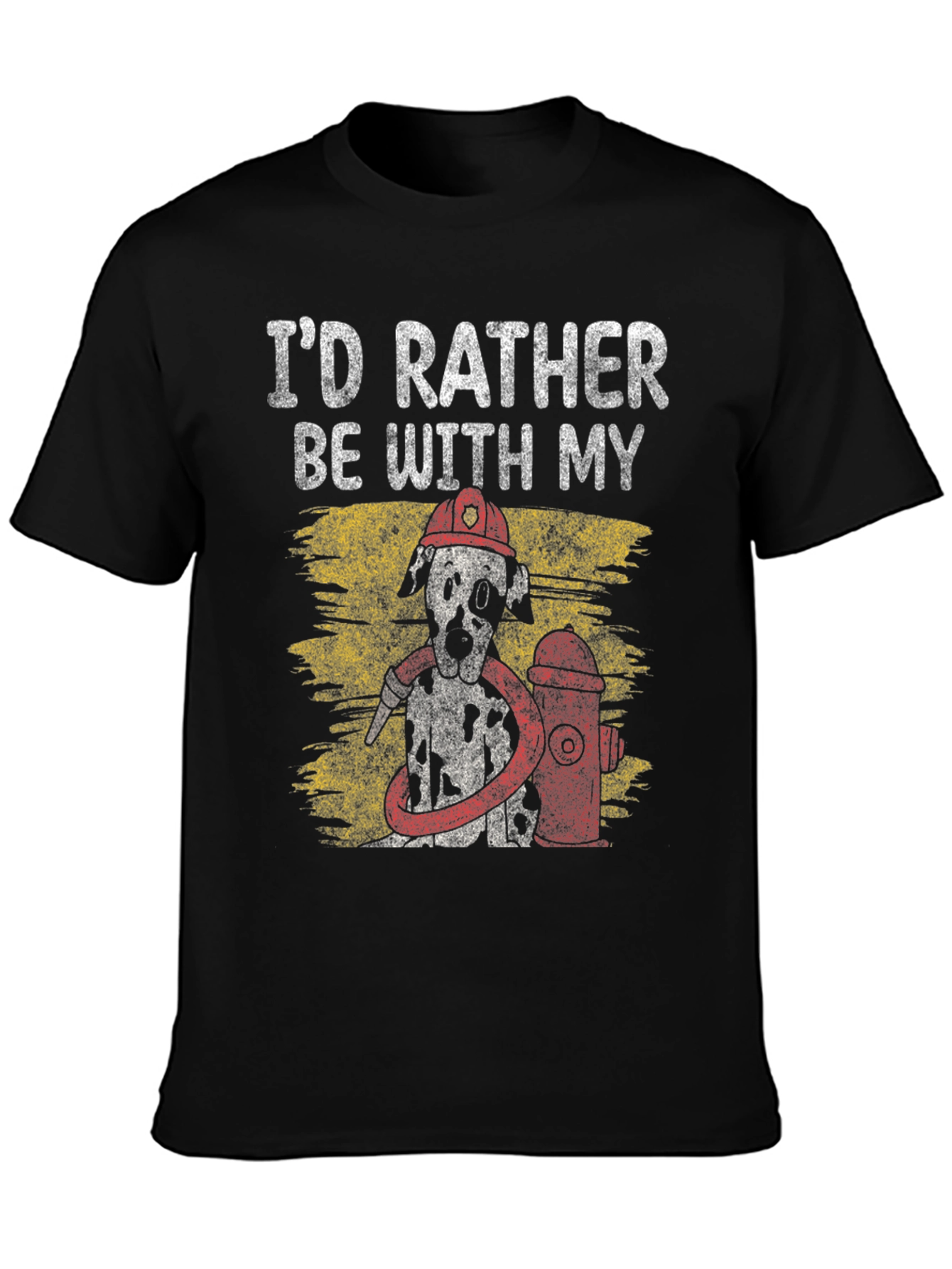 Firefighter Dalmatian Dog T-Shirt