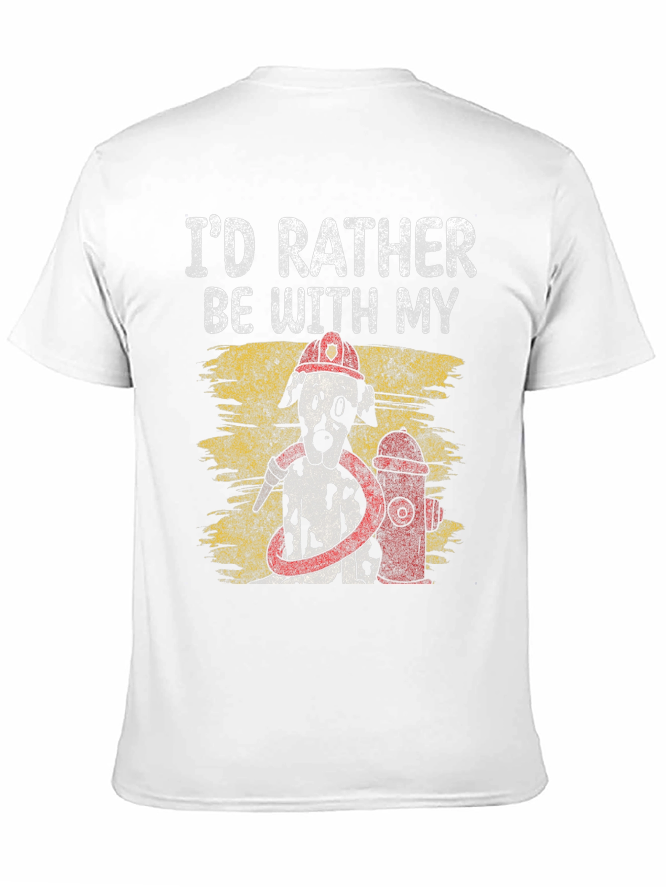 Firefighter Dalmatian Dog T-Shirt