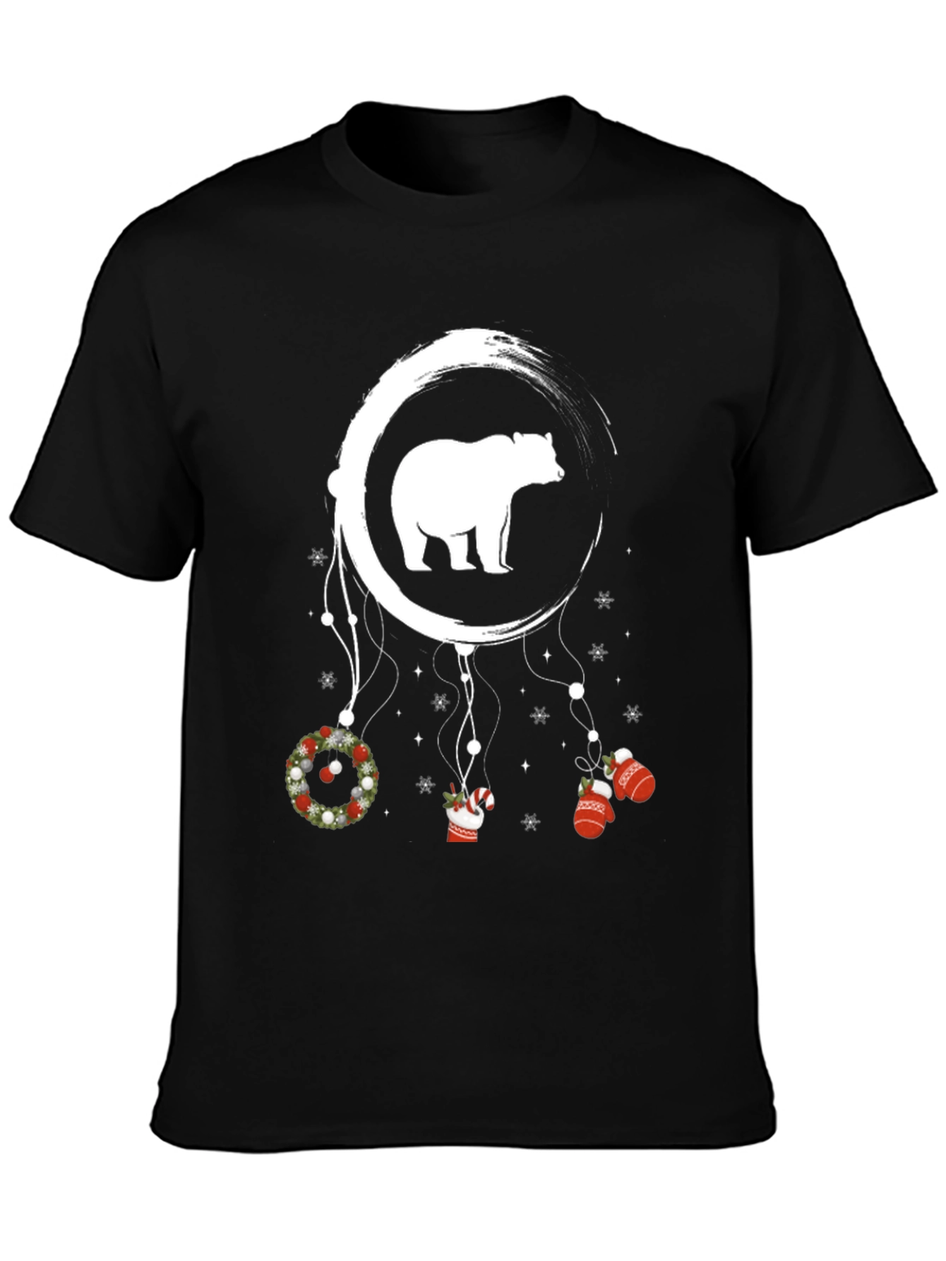 Bear Moon Dreamcatcher Christmas T-Shirt