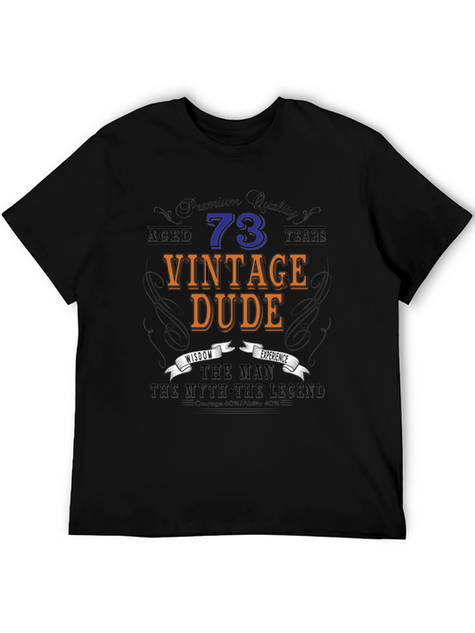 Vintage Dude 73rd Birthday T-Shirt