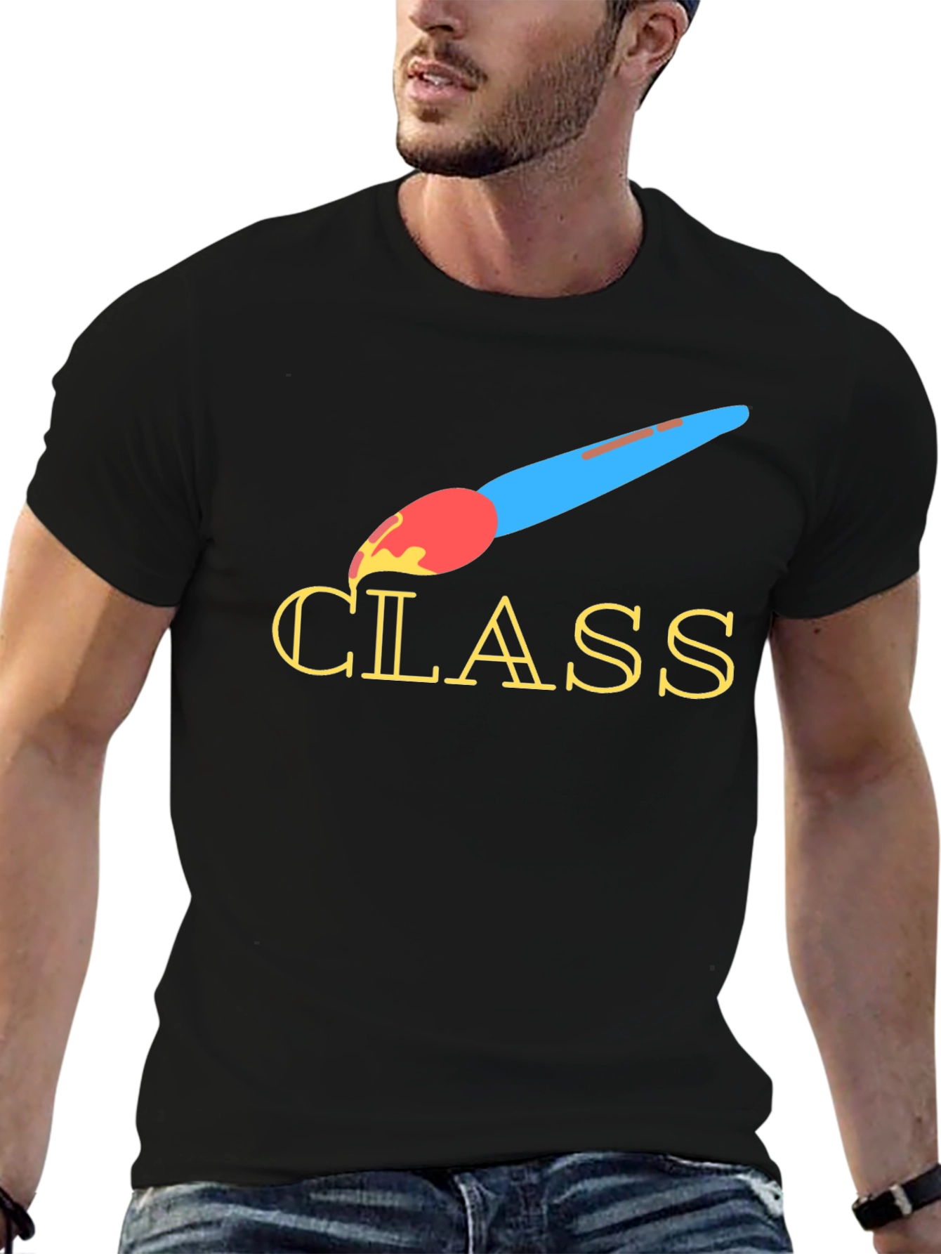 Creative Class T-Shirt - Artistic Brush Design