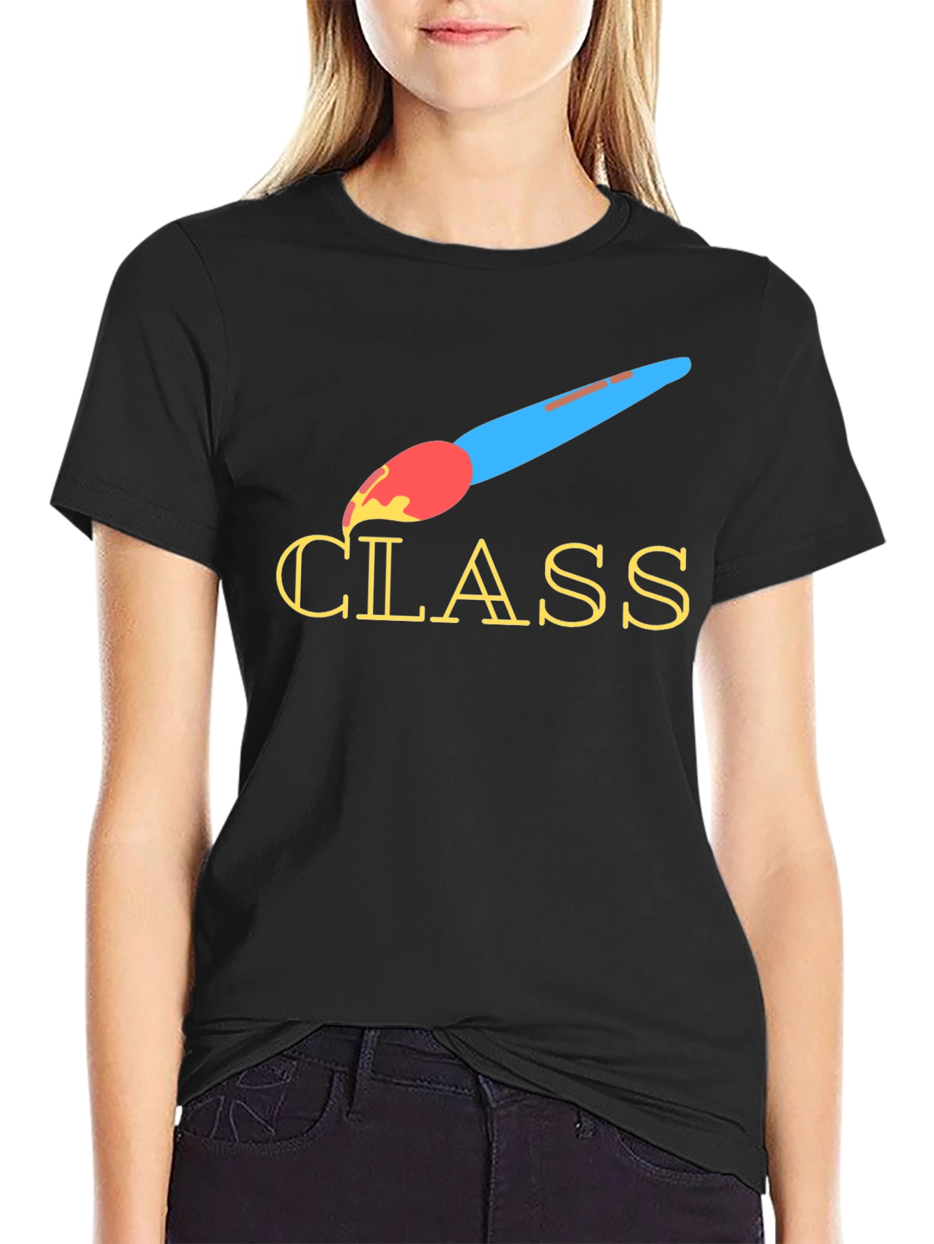 Creative Class T-Shirt - Artistic Brush Design