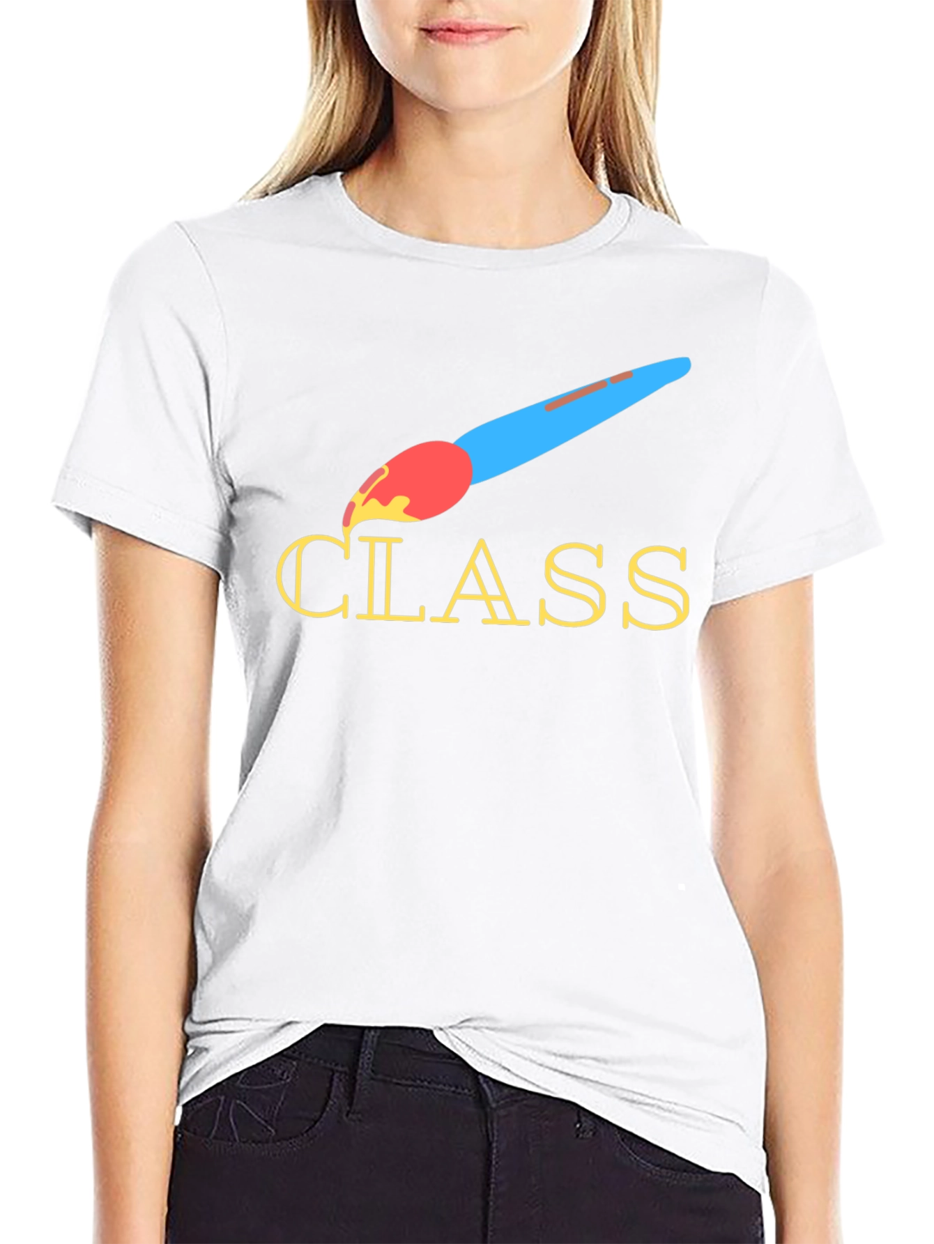 Creative Class T-Shirt - Artistic Brush Design