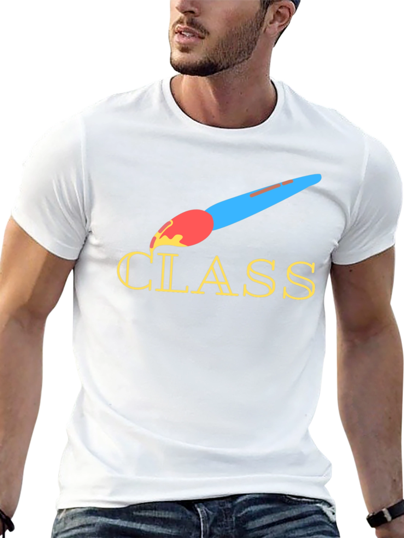 Creative Class T-Shirt - Artistic Brush Design
