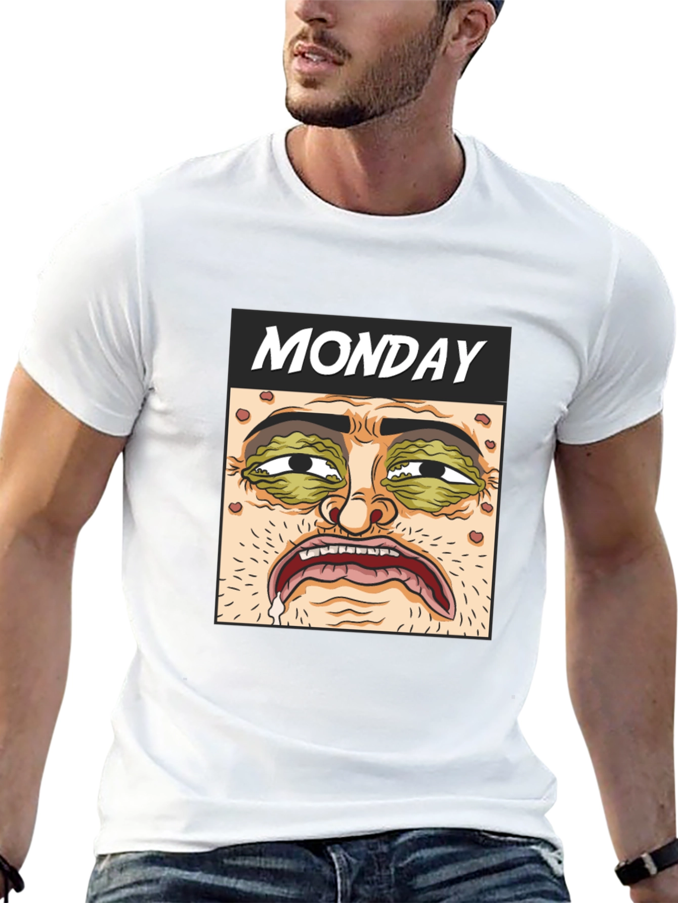 Monday Graphic T-Shirt - Black