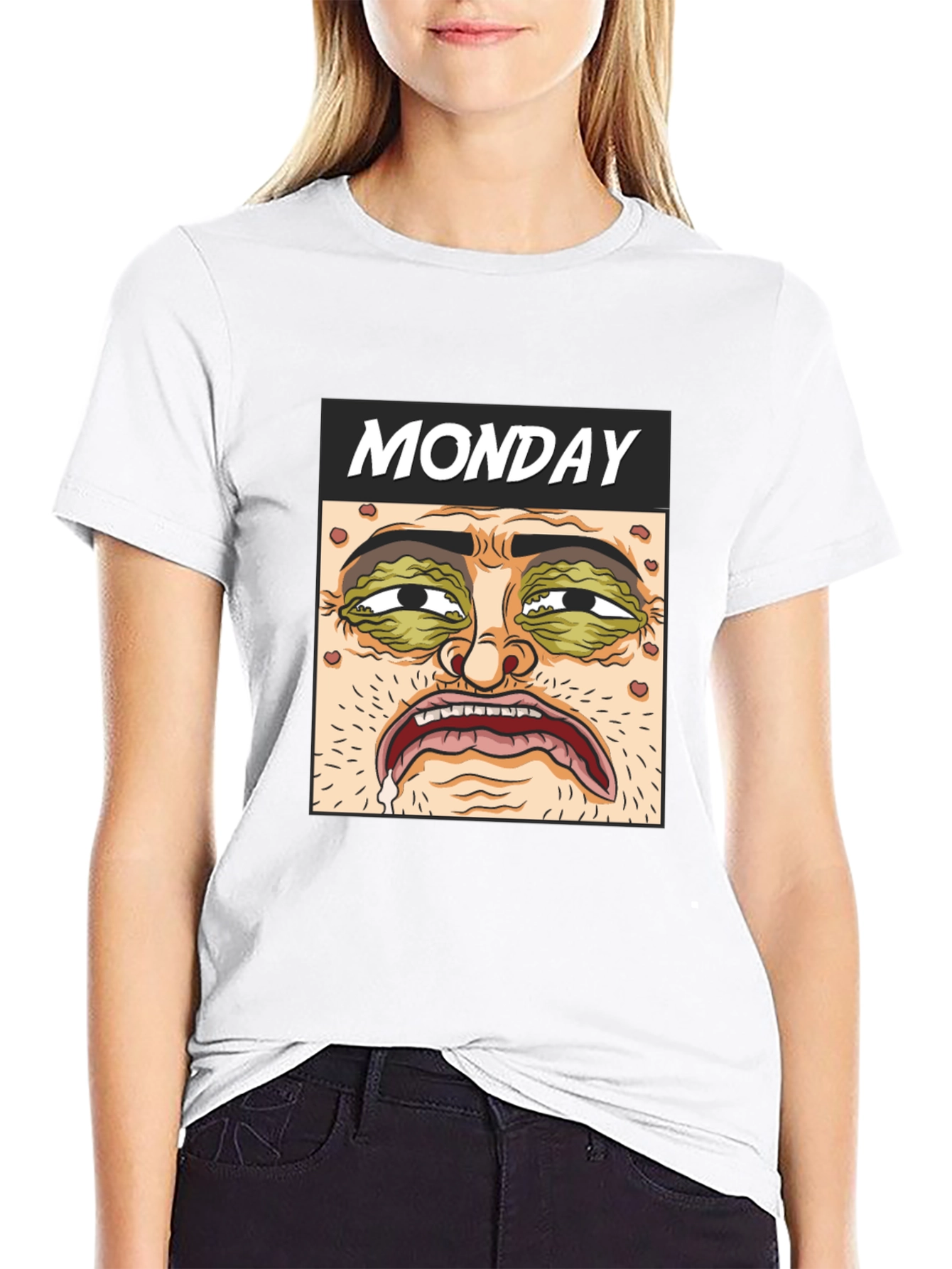 Monday Graphic T-Shirt - Black