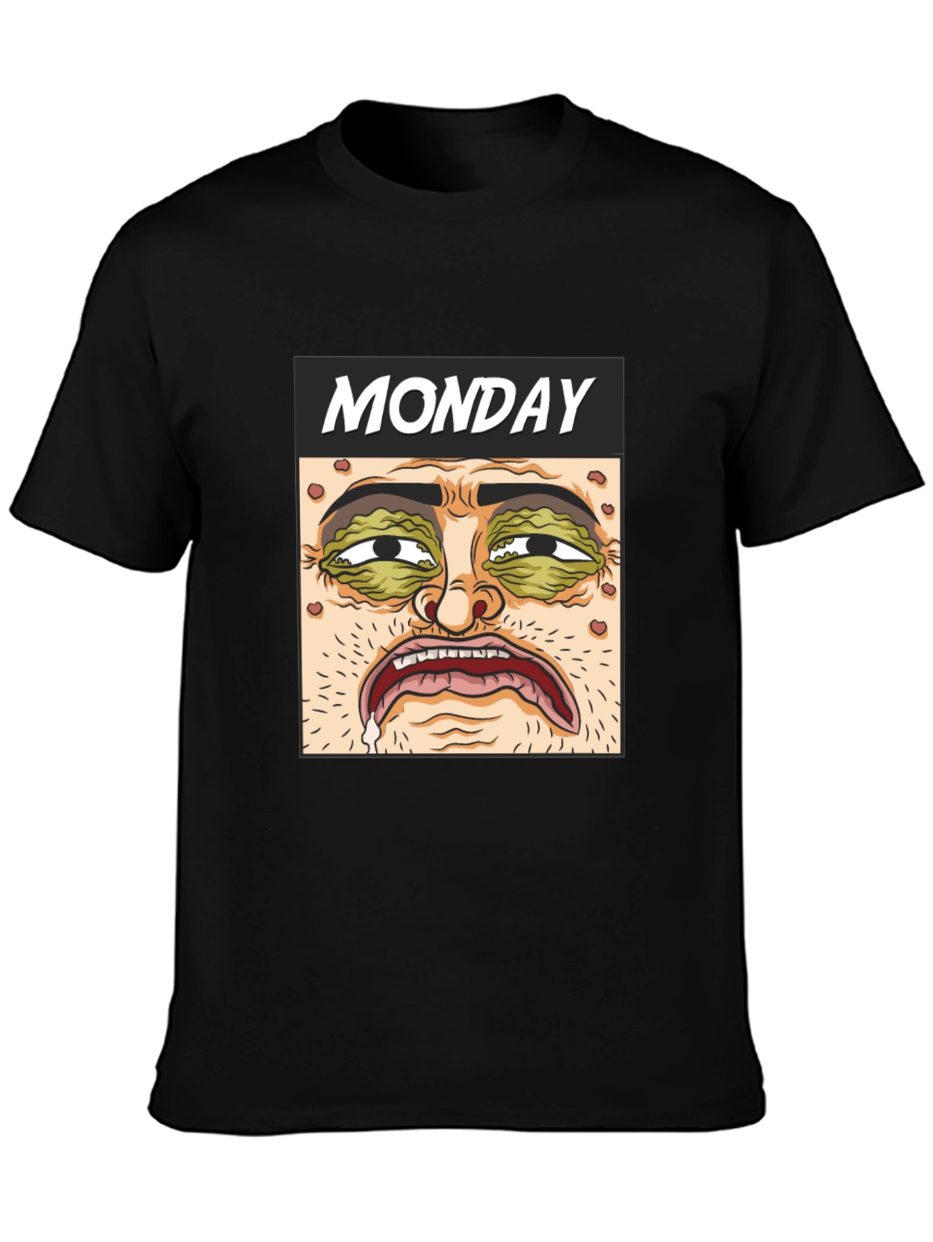 Monday Graphic T-Shirt - Black