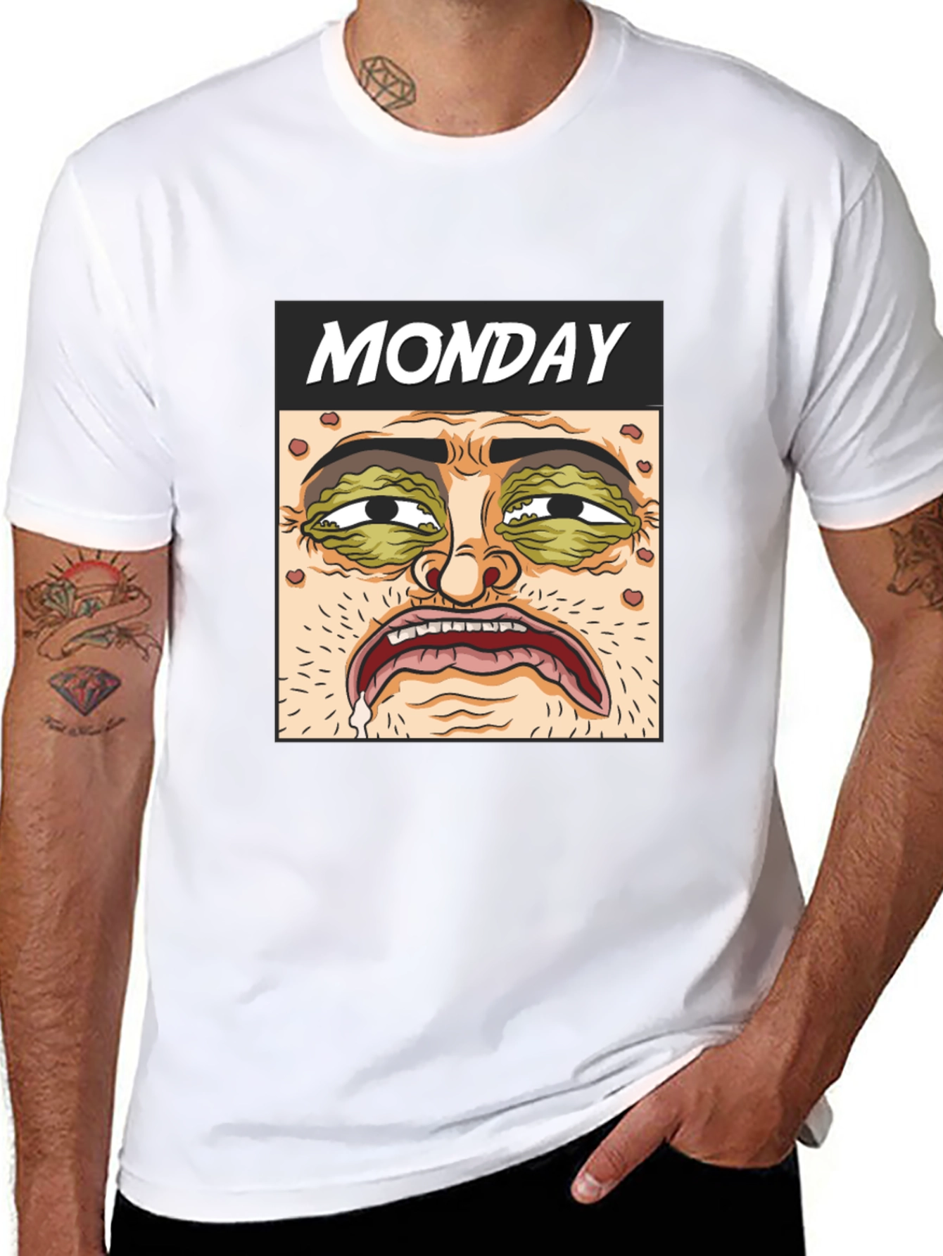 Monday Graphic T-Shirt - Black
