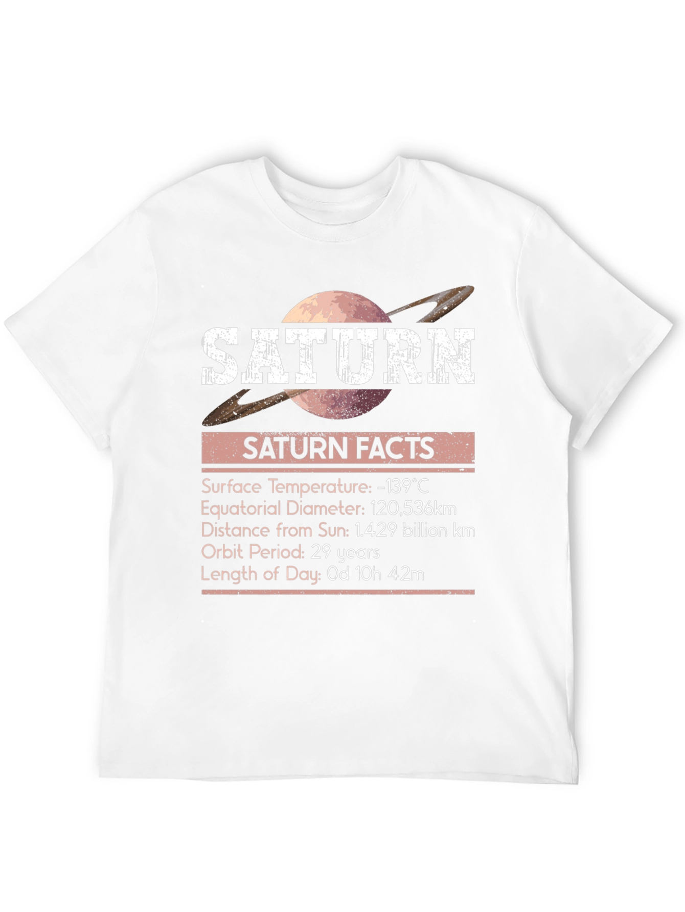 Saturn Facts Graphic T-Shirt
