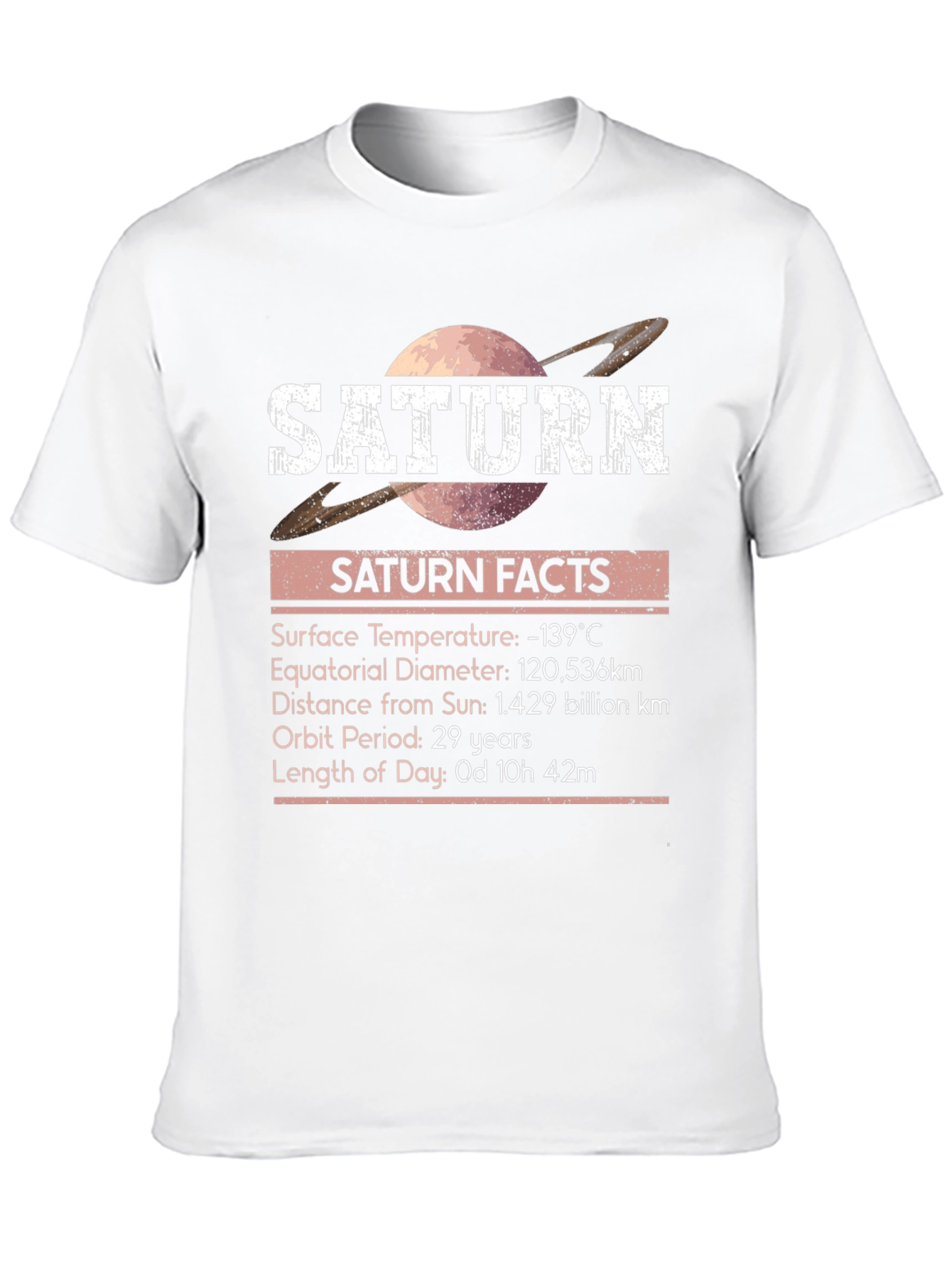 Saturn Facts Graphic T-Shirt