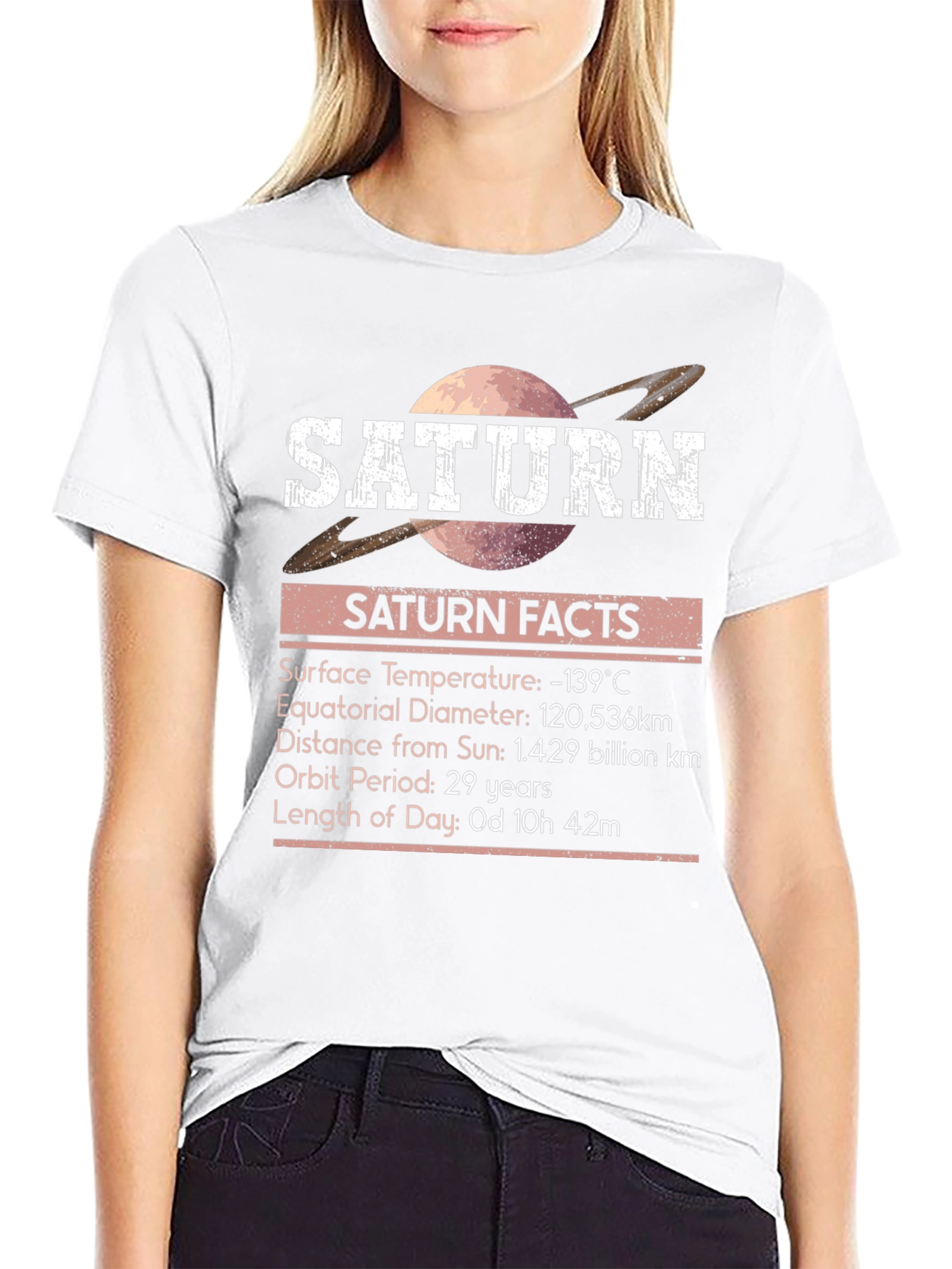 Saturn Facts Graphic T-Shirt