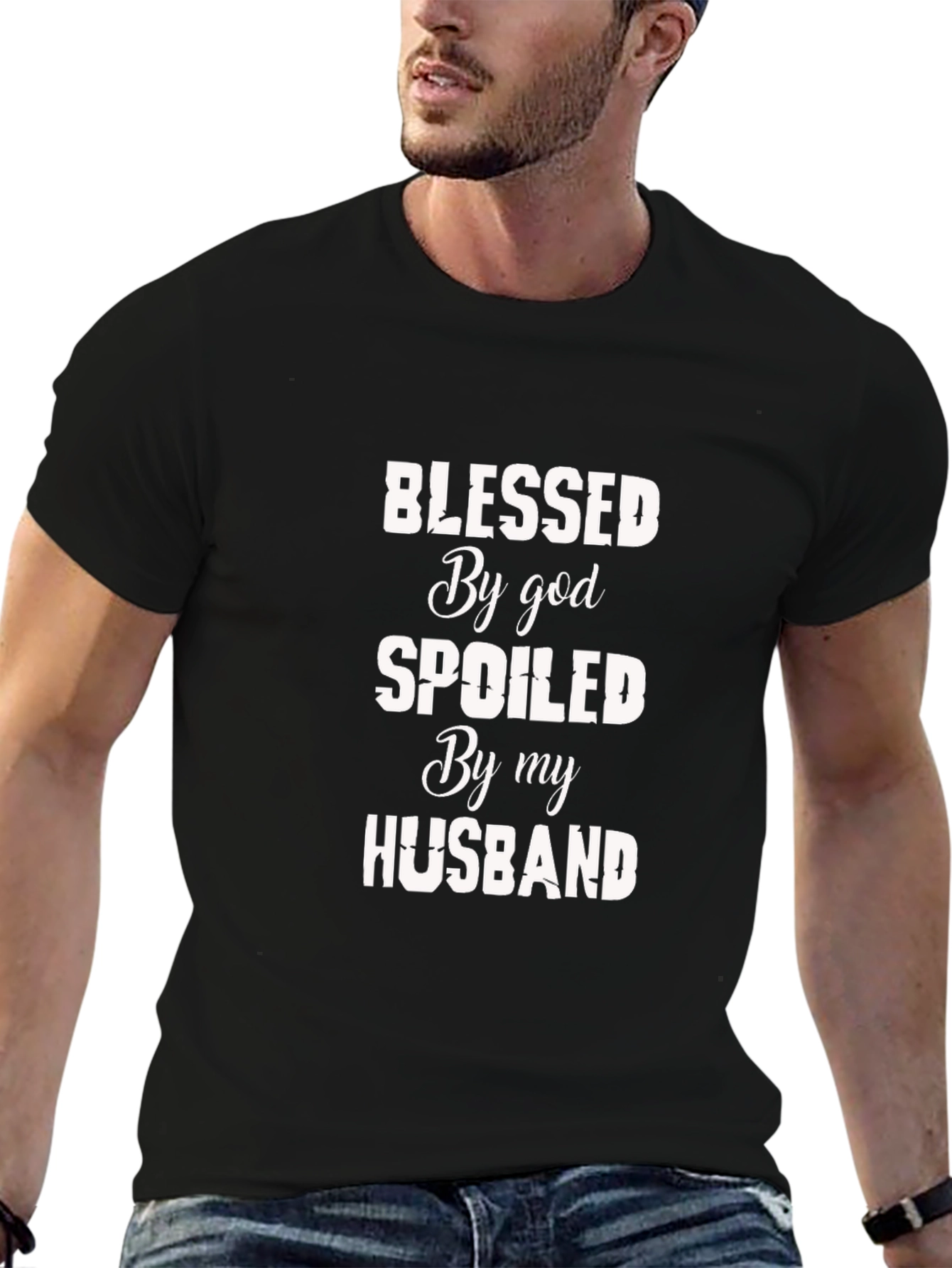 Blessed by God Spoiled by Husband T-Shirt