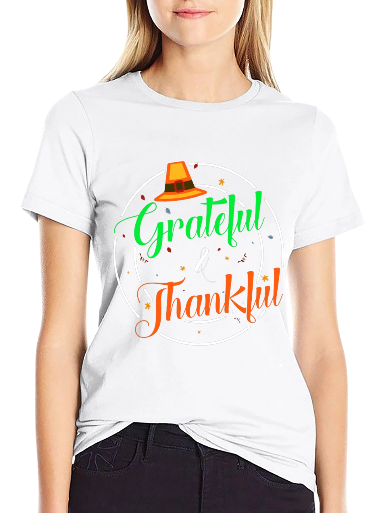 Grateful & Thankful Thanksgiving T-Shirt