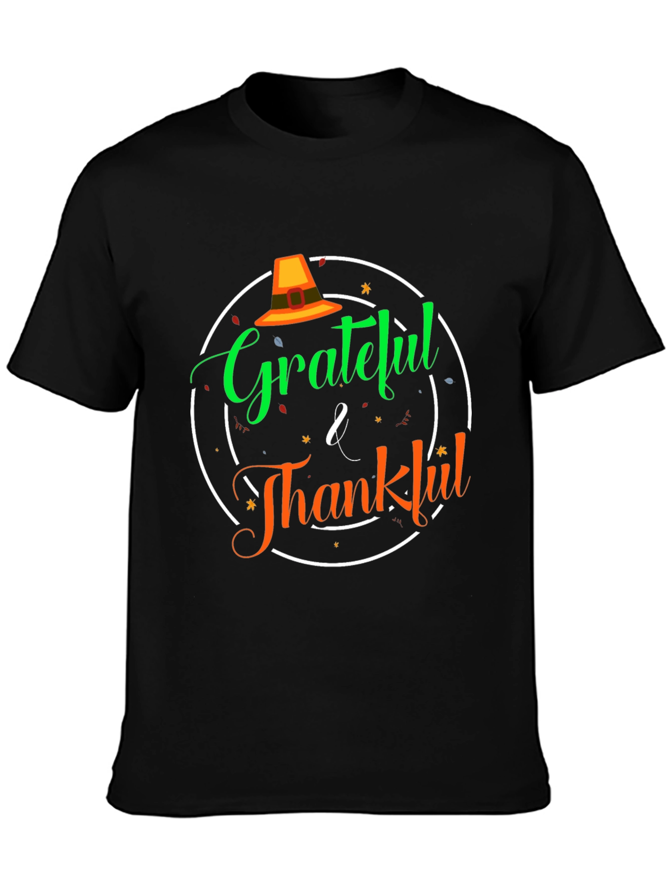 Grateful & Thankful Thanksgiving T-Shirt