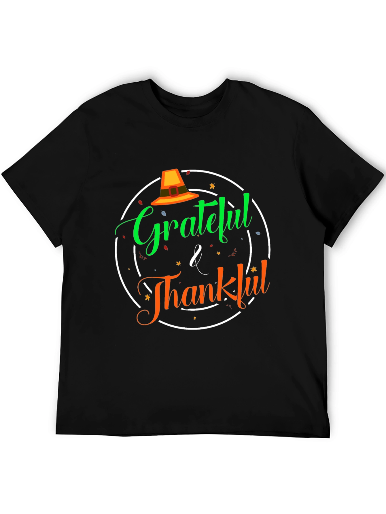 Grateful & Thankful Thanksgiving T-Shirt