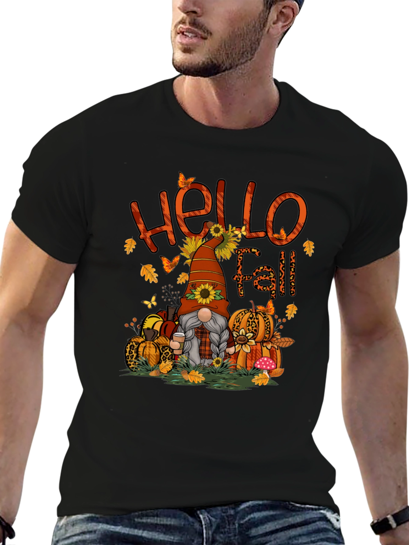 Hello Fall Gnome Graphic Tee