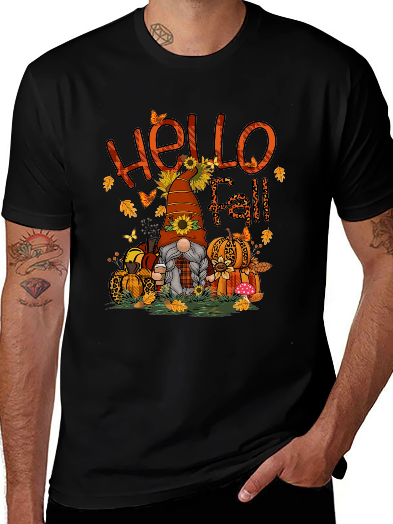 Hello Fall Gnome Graphic Tee