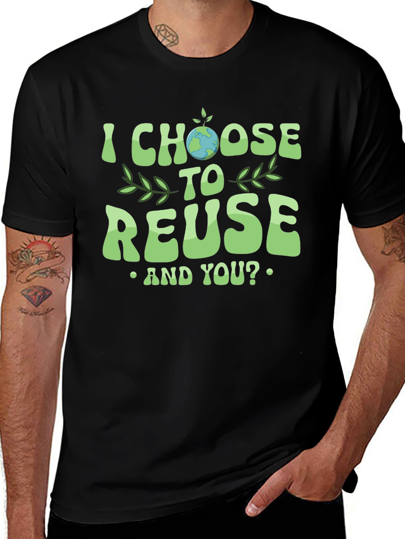 Eco-Friendly I Choose to Reuse Graphic Tee