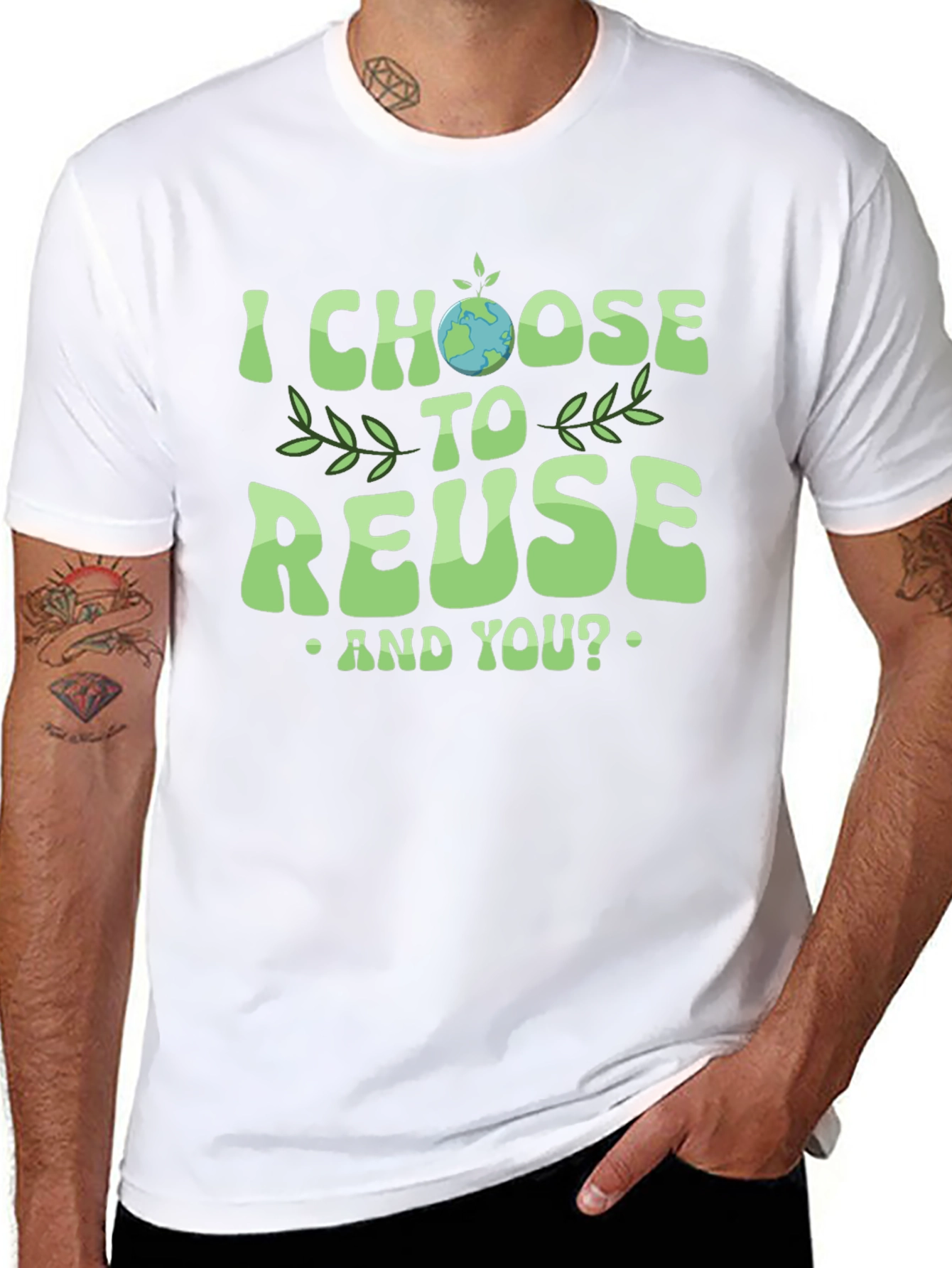 Eco-Friendly I Choose to Reuse Graphic Tee