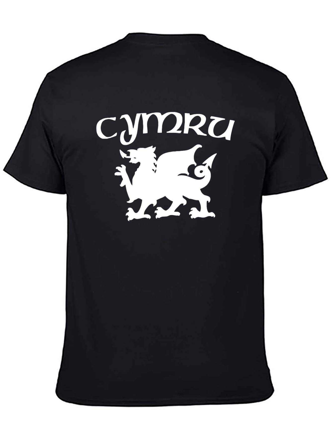 Cymru Dragon Tee - Welsh Pride Black T-Shirt