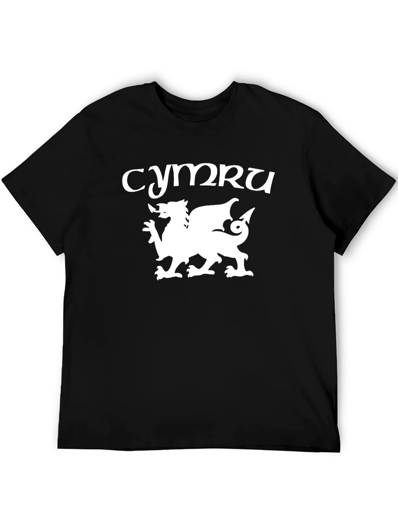 Cymru Dragon Tee - Welsh Pride Black T-Shirt
