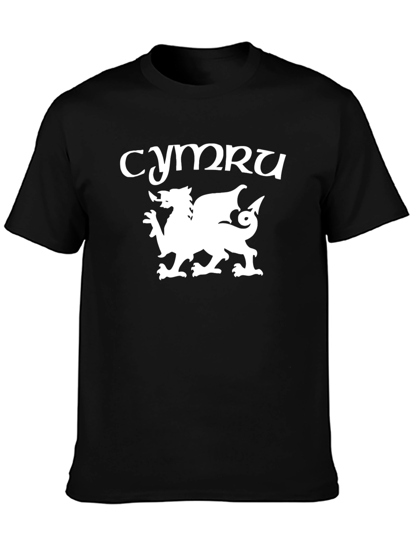 Cymru Dragon Tee - Welsh Pride Black T-Shirt