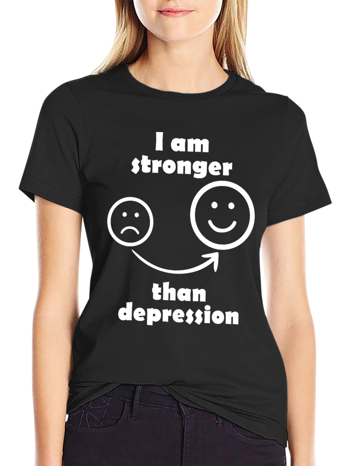 Stronger Than Depression Graphic Tee - Unisex Comfort