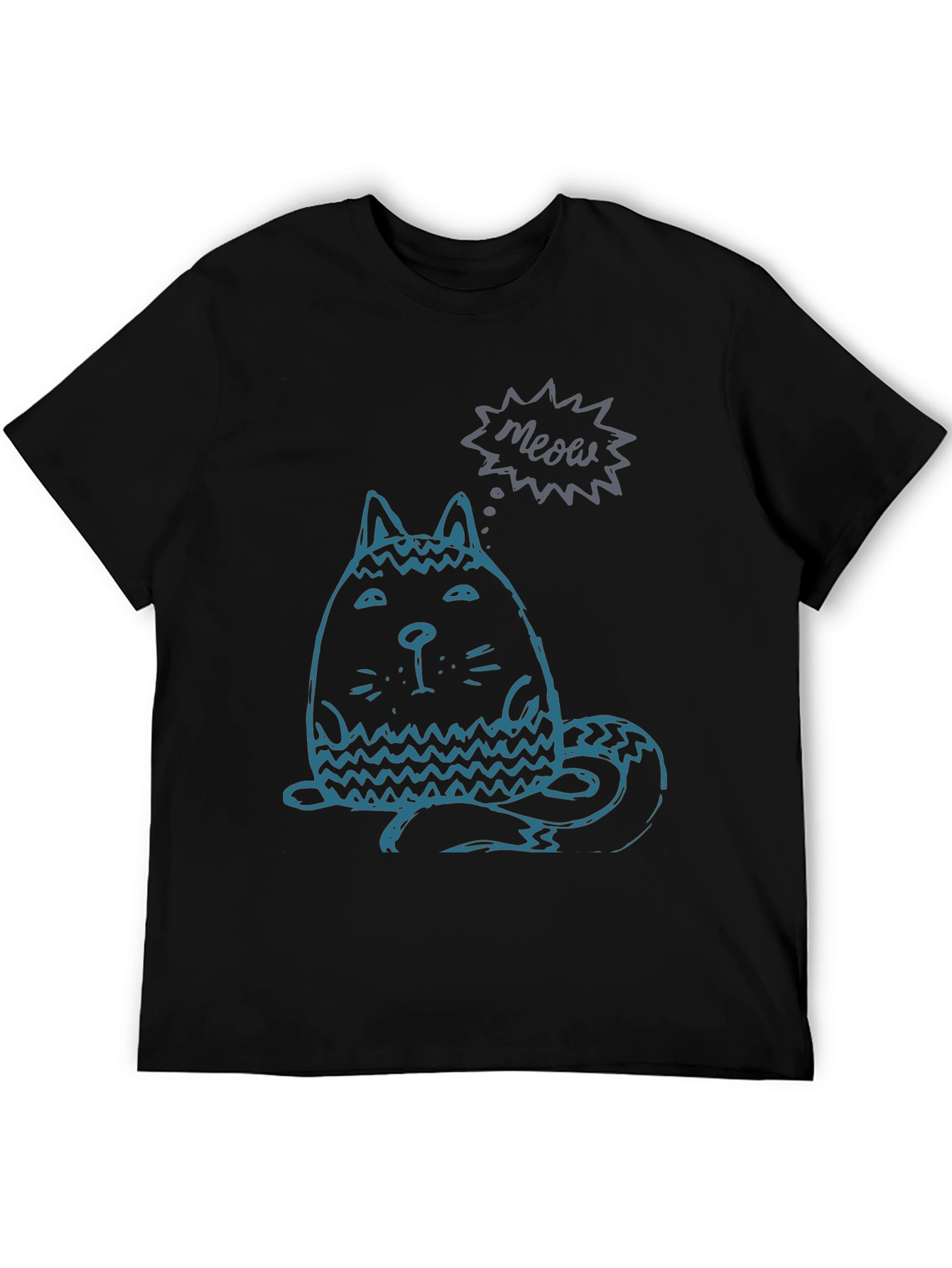 Meow Cat Graphic Tee - Unisex
