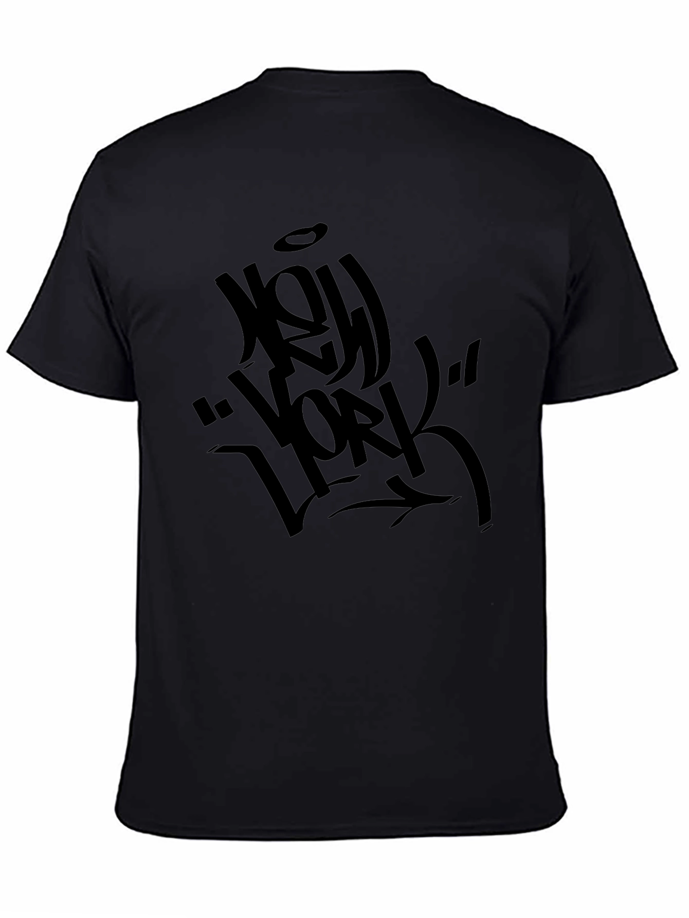 New York Graffiti Style Black T-Shirt