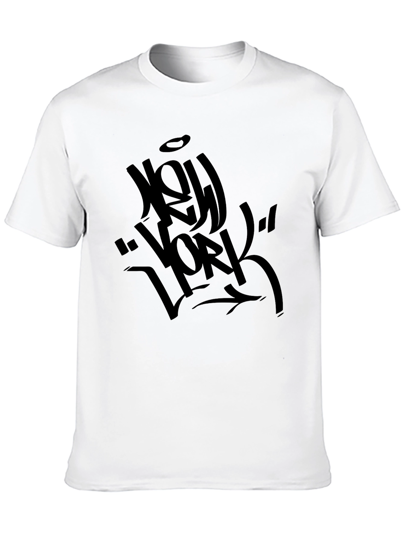 New York Graffiti Style Black T-Shirt