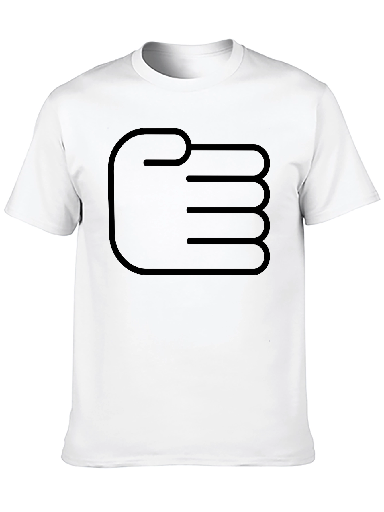 Graphic Fist Design Black T-Shirt