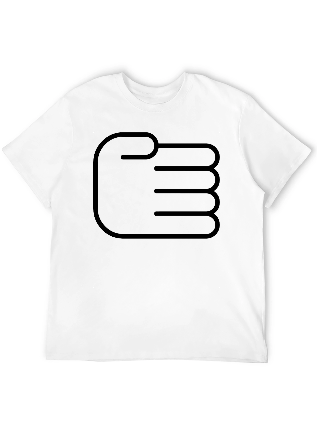 Graphic Fist Design Black T-Shirt