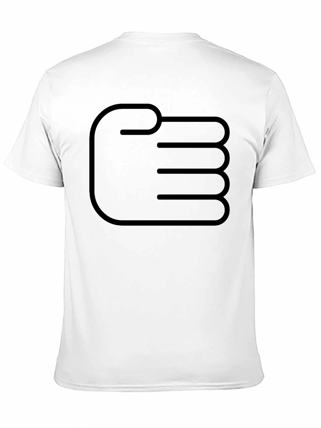 Graphic Fist Design Black T-Shirt