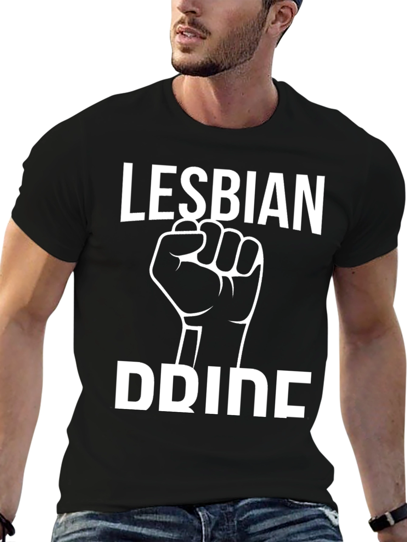 Lesbian Pride T-Shirt - Raised Fist Design