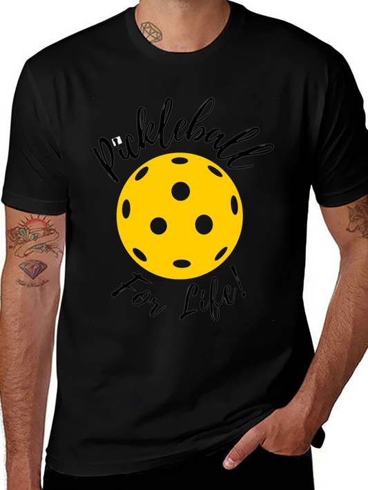 Pickleball For Life Black T-Shirt